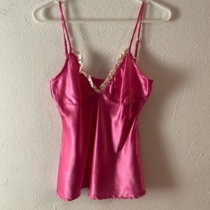 Pink Silk cami top